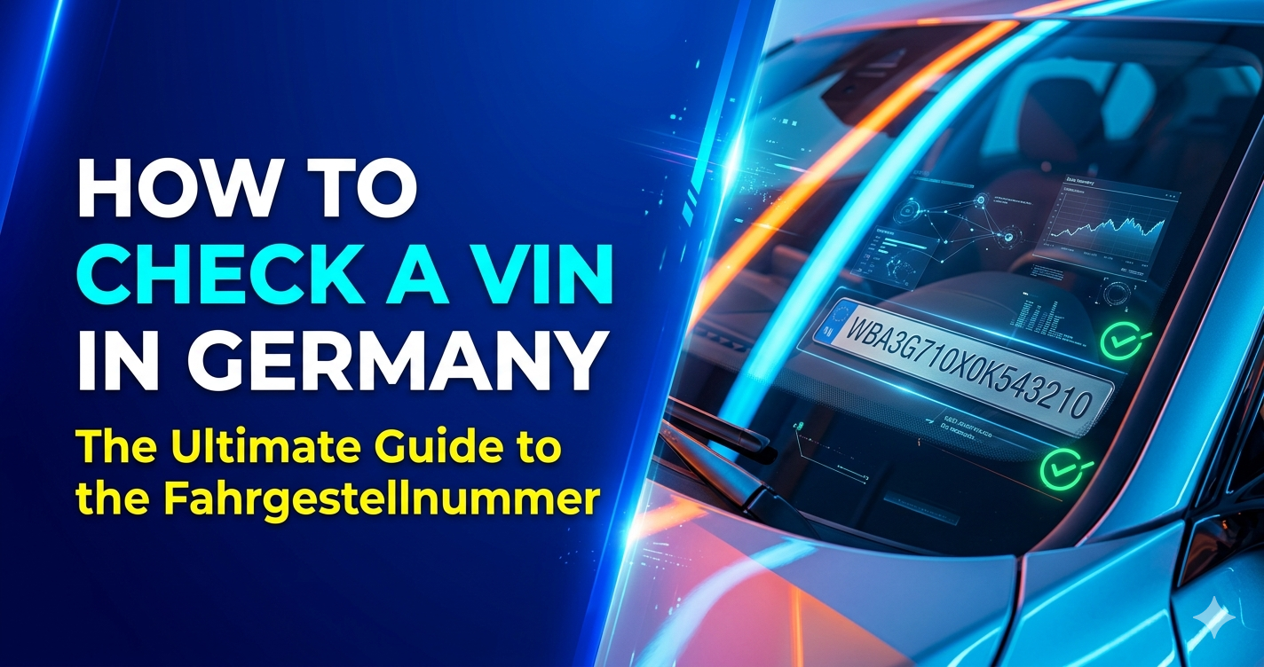 How to Check a VIN Number in Germany: The Ultimate Guide to the Fahrgestellnummer cover image for TÜV & Legal Germany
